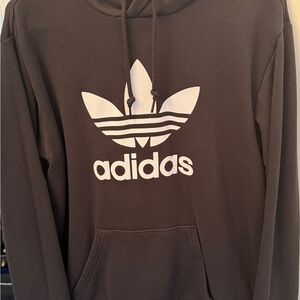 Adidas Men's Black Hoodie Sweater